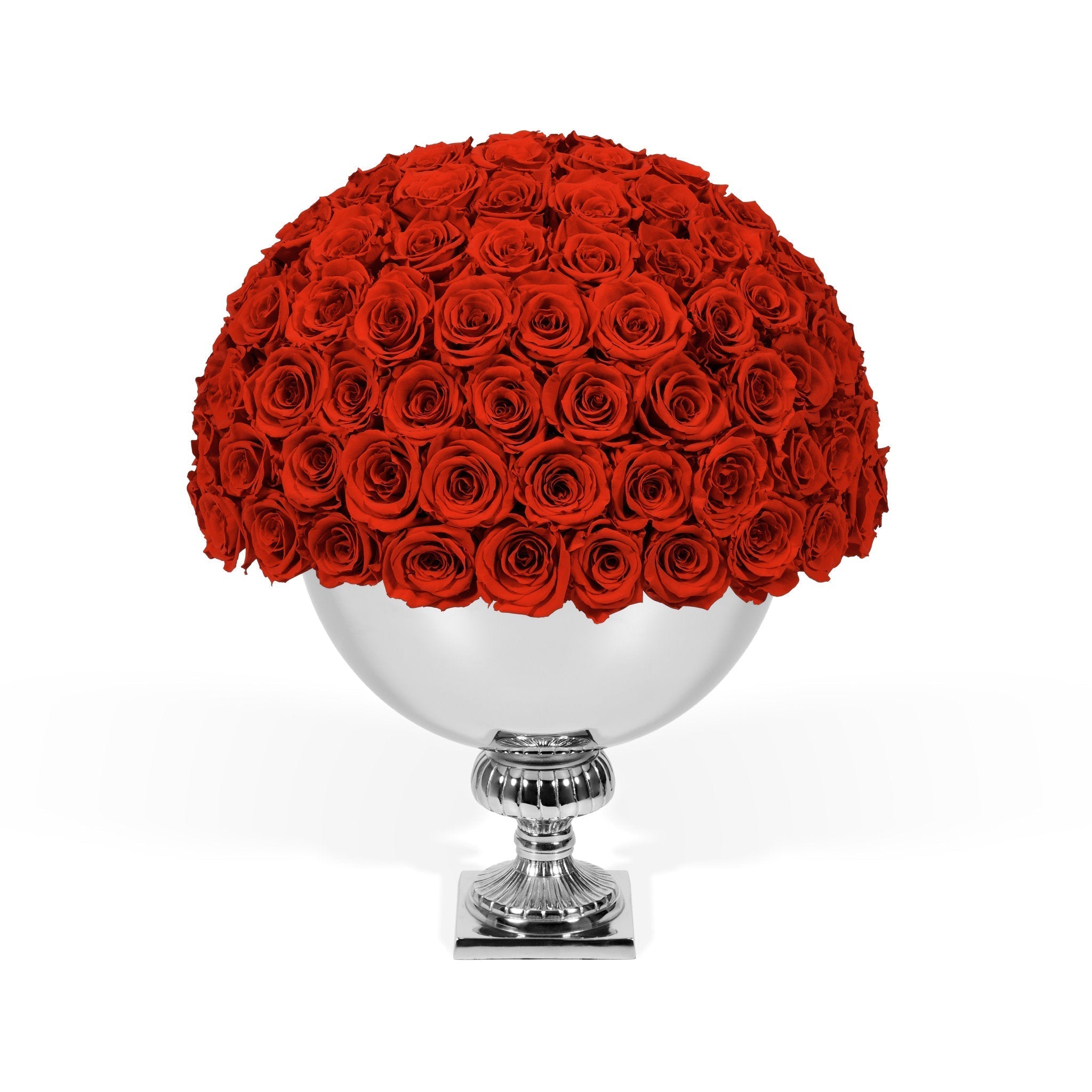 Infinite Rose Punch Bowl Silver